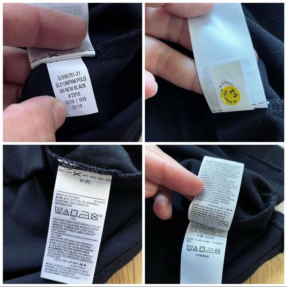OLD NAVY Girl’s Short-Sleeve Pique Polo in Black